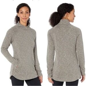 Prana Long Sleeve Funnel Neck Calexa‎ Tunic Women's Gray Size Small
